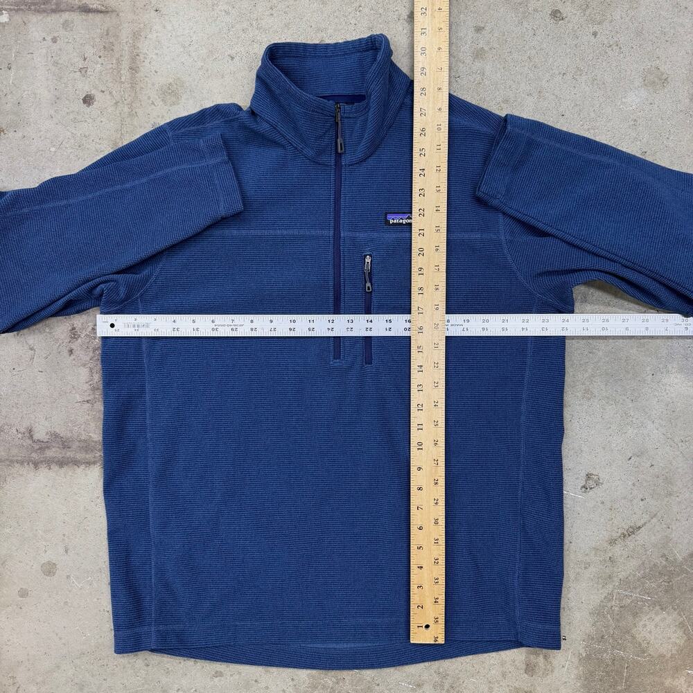 Patagonia Oakes 1/4 Zip Pullover Fleece Jacket Glass Blue Men's XL Fall 15 27325 - Picture 11 of 12